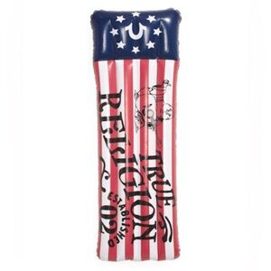 True Religion Pool Float American Flag Red White Blue Buddha